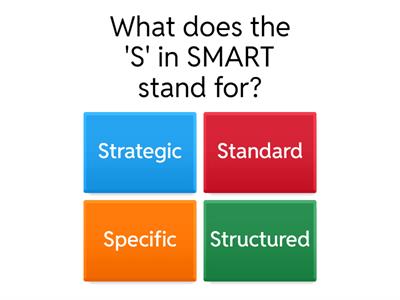 SMART Goals Quiz