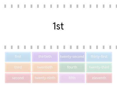 ordinal numbers 