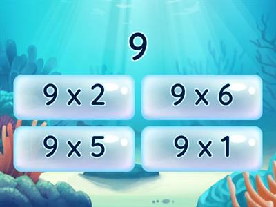 Table de multiplication x9