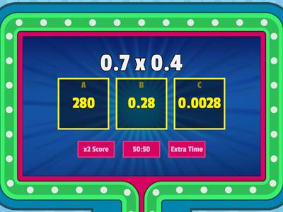 Multiplying Decimals 