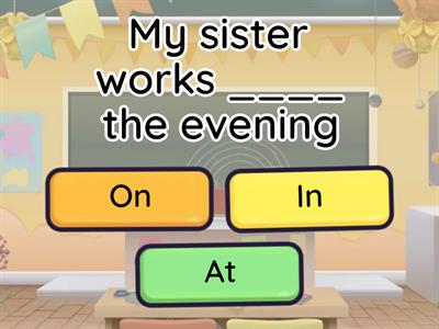 Prepositions of time