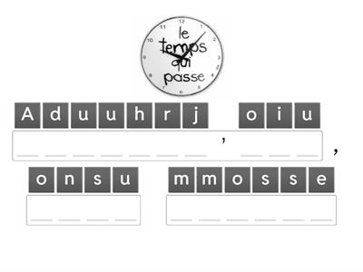 Mon journal du temps