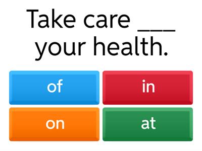 Prepositions with 'C' words