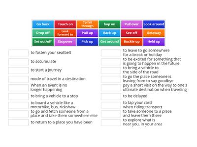 I1-I3 - Travel Phrasal Verbs