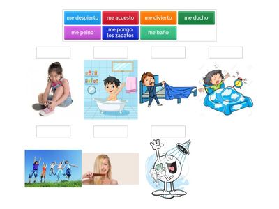 Mi dia- reflexive verbs