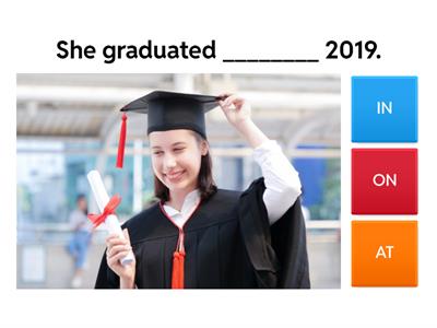 PREPOSITIONS OF TIME (IN, ON, AT)