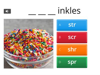 3-letter consonant blends (With Short Vowels)