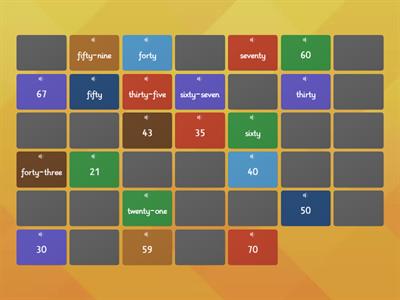 Memory Game Numbers - 10-100