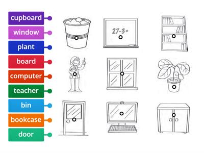 Classroom Objects 2nd Grade (Labelled Diagram)