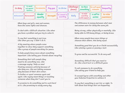 International Women's Day (key vocab/ EFL/ B1)