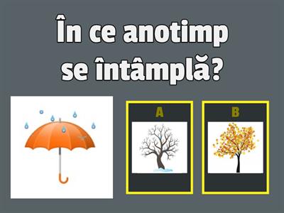 CÂND SE ÎNTÂMPLĂ, TOAMNA SAU IARNA?-EVALUARE