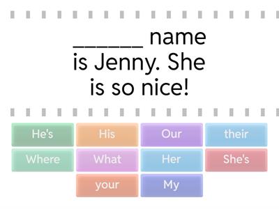 Discover English Starter, Unit 2 - Dopuni rečenicu