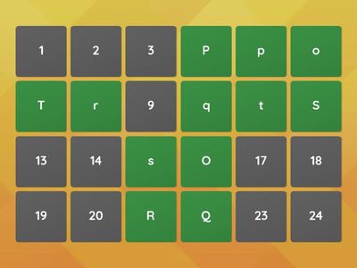 外国語活動【4年Unit6】alphabetマッチング大文字小文字②