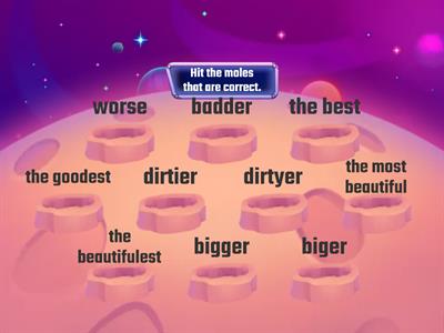 Adjectives - comparative and superlative