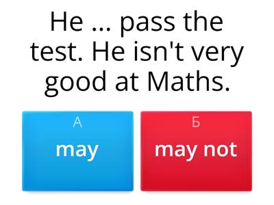 May vs may not Grammar genious 2 p 87