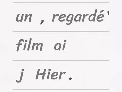 Le passé composé avec ER verbes 
