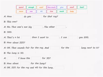 Barganing for a Lower Price!