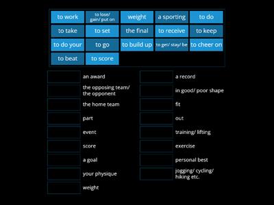 SPORTS phrases B1-B2 Vocab