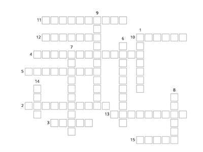 Daily Routine Crossword (Easy)