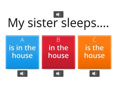 Sentence structure - fill in the sentence 2