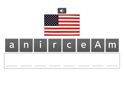 English File Elementary - Unit 1: Nationalities - Spelling Game