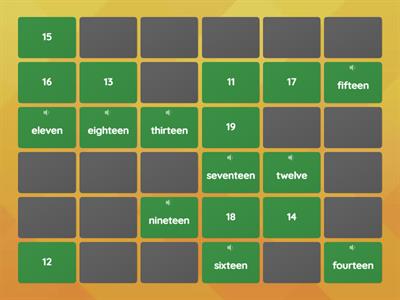 Memory Game - Numbers - T.Carla