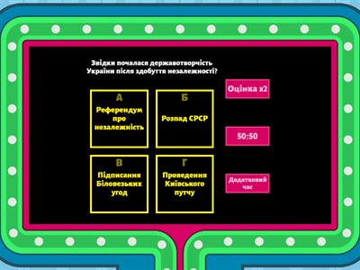 Історія Тест 