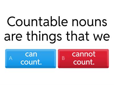 Countable and uncountable. T.C.