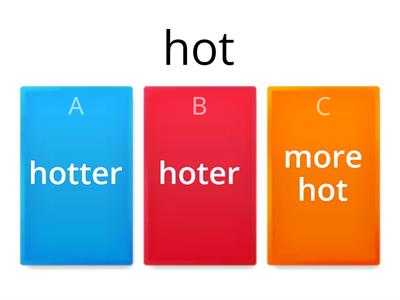 comparatives superlatives