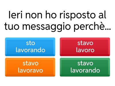 Forma progressiva - Presente e Passato