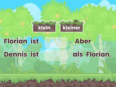 Adjektivsteigerungen (Komparativ)