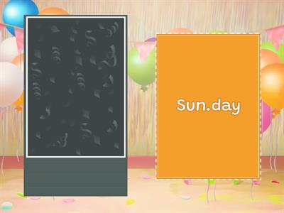 Syllable Division: Feasts