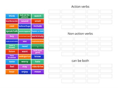 Action & Non-action verbs