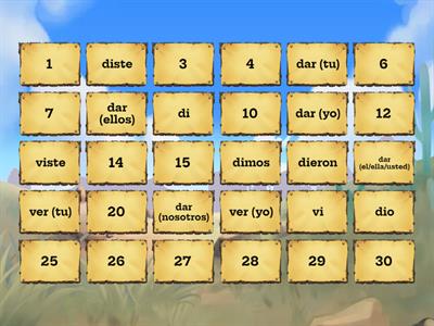 Dar, Ver, Hacer (preterit)