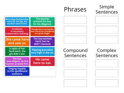 Phrases and Sentences Sort (1)