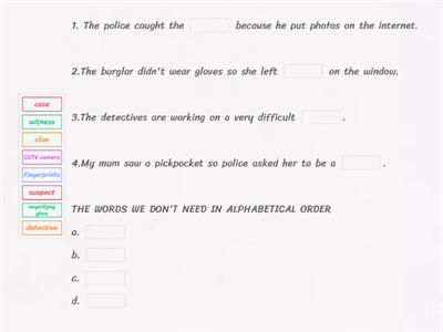 CRIME English Class B1 - crime vocabulary