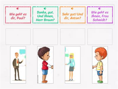 Wie geht es dir/Ihnen? (Kinder, A1)