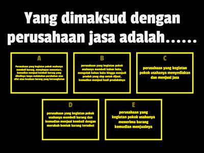 LATIHAN SOAL AKUNTANSI PERUSAHAAN JASA