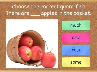 A2 Level English Quantifiers Quiz
