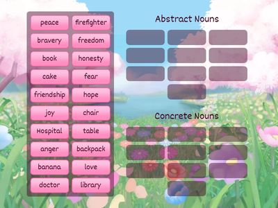 Grammar: Abstract Nouns & Concrete Nouns