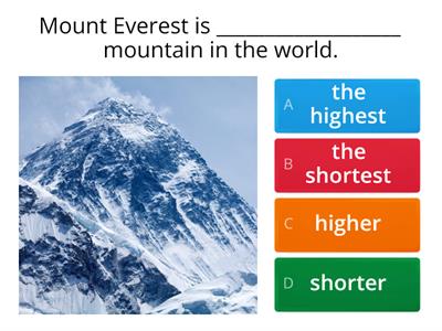 AS3 U6 Comparative VS Superlative (hard)