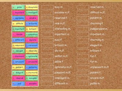Descriptive adjectives