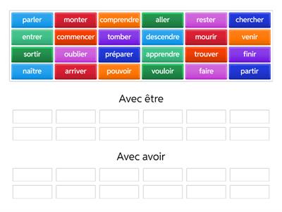 Passé composé 3 (avoir/être)