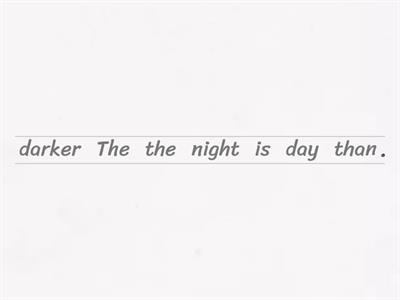 comparatives and superlatives