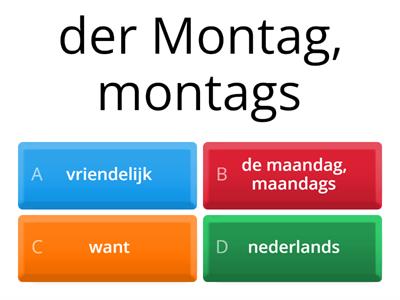 Duits blz 40 1/2 HAVO VWO quiz