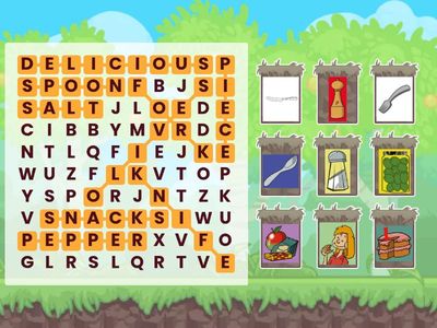 5° Kitchen vocabulary - Unit 9 wordsearch