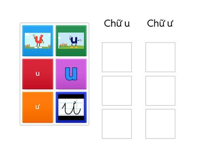 Trò chơi chữ cái u, ư.