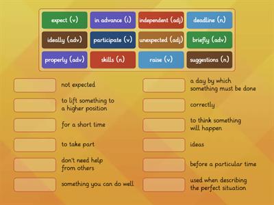 Classroom Rules Vocabulary E3