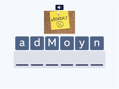 CBE BOW OTL Engels functioneren Spell the days