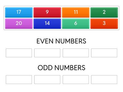 EVEN AND ODD NUMBERS 